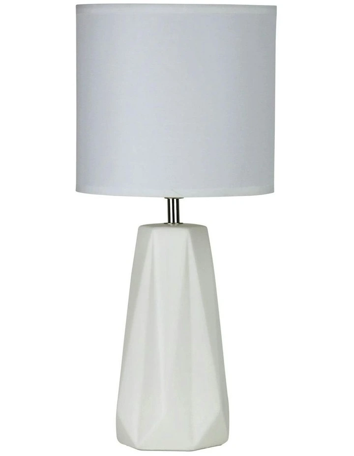 Shelly Ceramic Table Lamp in White image 1