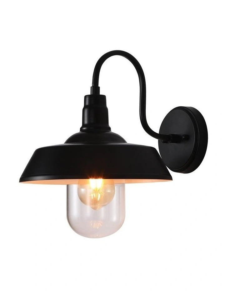 Hudson Barn Style Exterior Light Black image 2