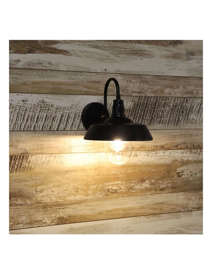 Hudson Barn Style Exterior Light Black image 3