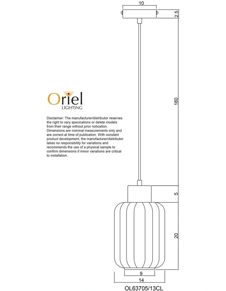 Miller Pendant Light 13cm in Black image 4