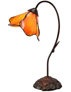 Single Lotus Lamp Orange
