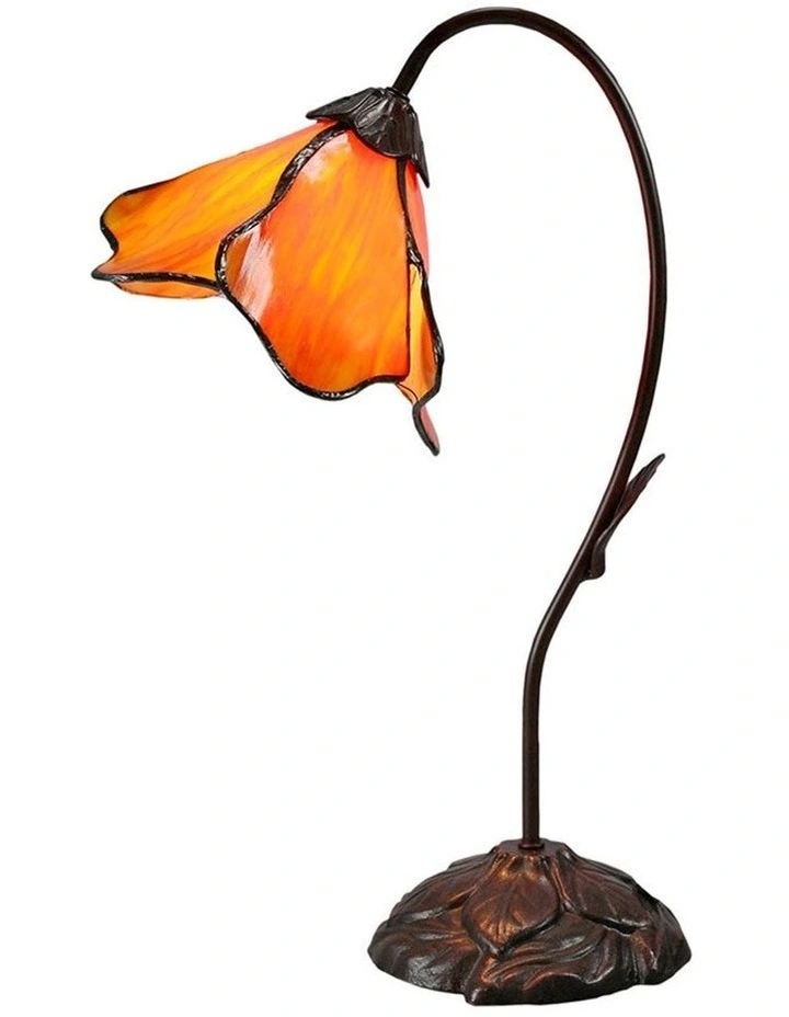 Single Lotus Lamp Orange image 1