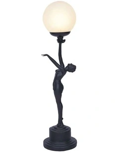 Art Deco Lamp in Black