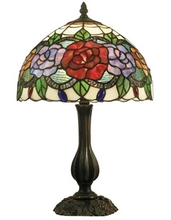 Table Lamp Red Rose