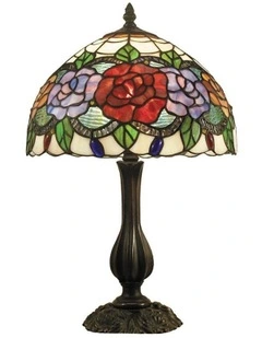 Table Lamp Red Rose