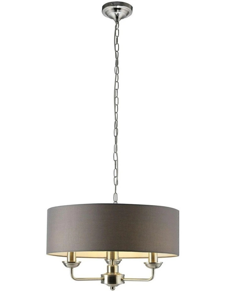 Beata Chandelier Light in Grey image 1