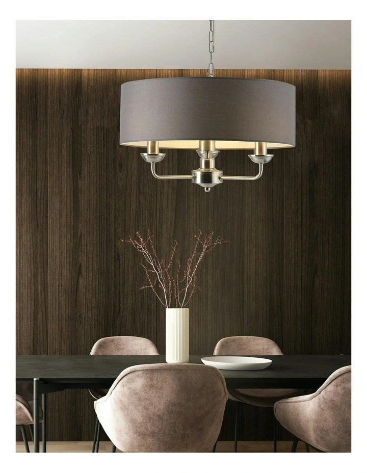 Beata Chandelier Light in Grey image 4