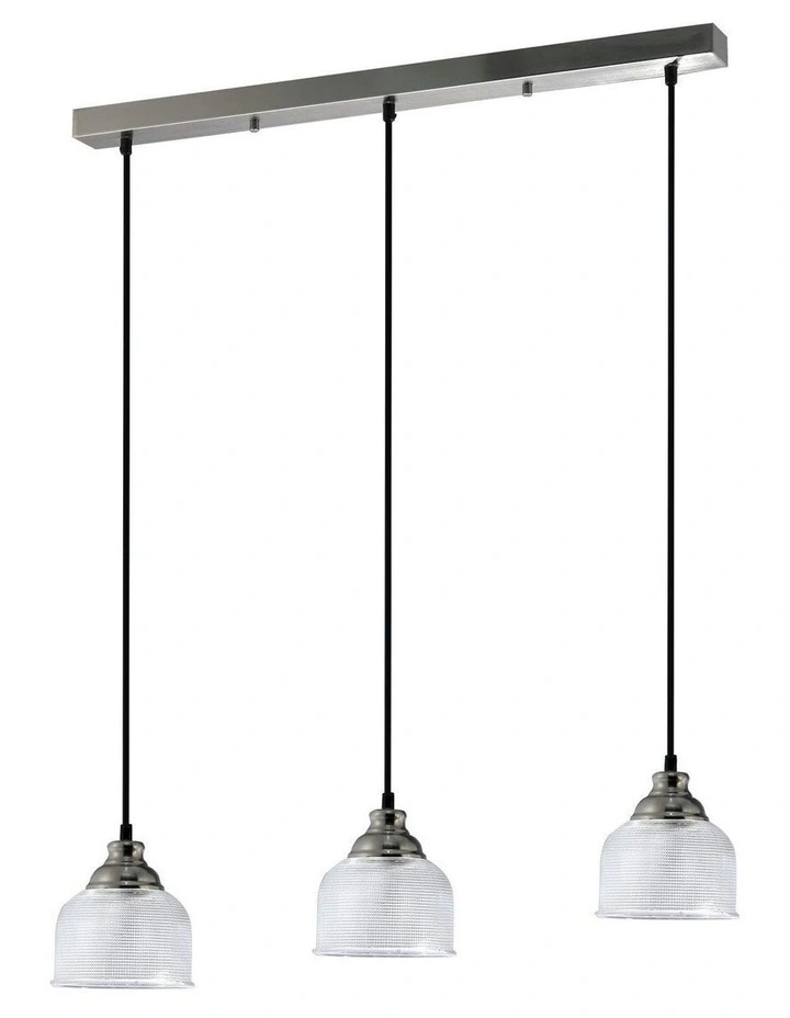 Aviva 3 Lgiths Pendant Light in Silver image 2