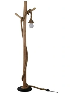 Lea Floor Lamp in Brown