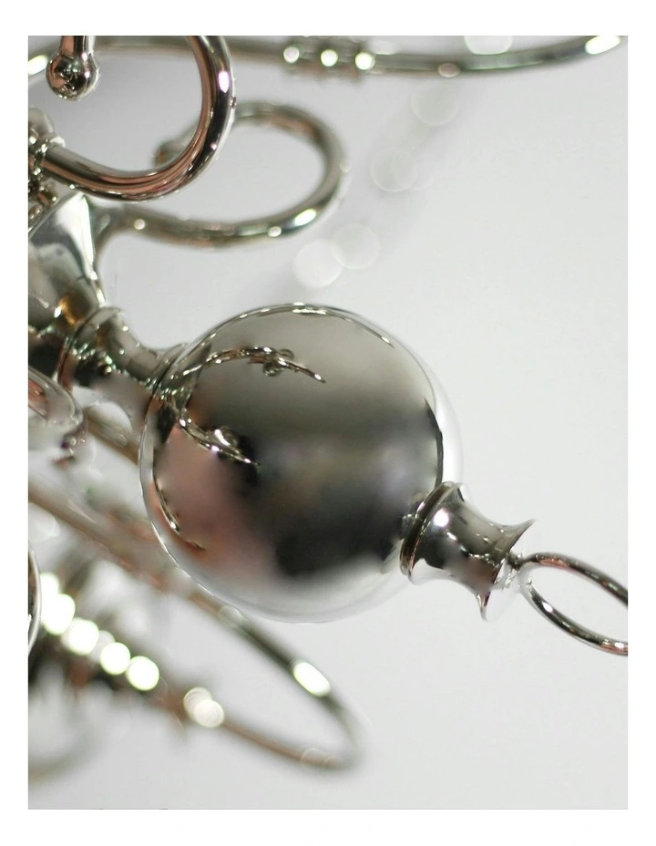 Ganeed Rustic 9-Light Pendant Light in Silver image 7