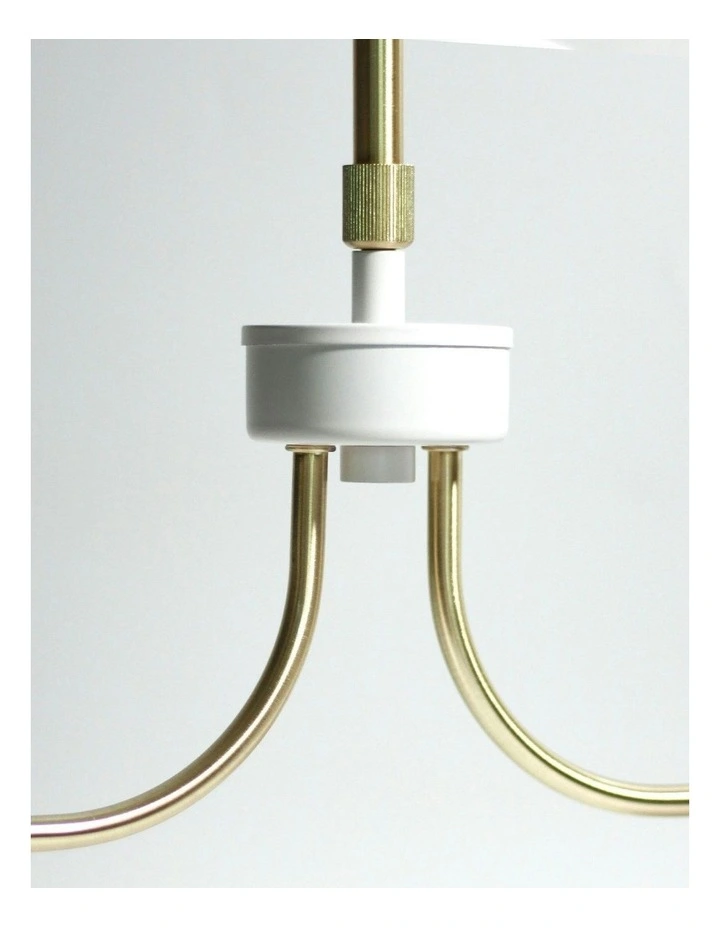 Baina 2 Light Pendant Light in White image 5