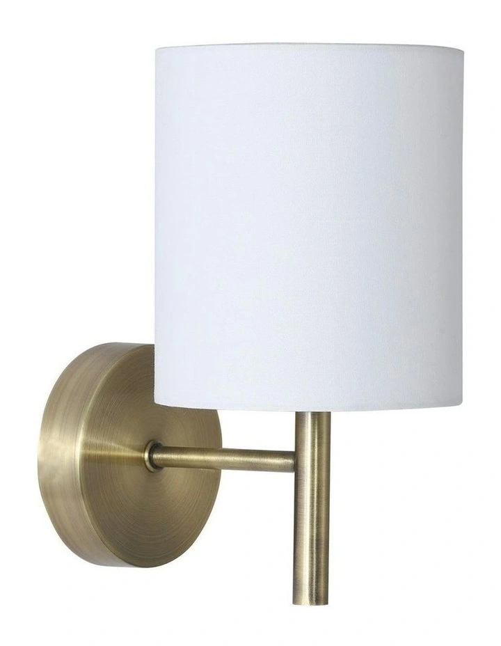Blanche Wall Light in Antique Brass image 1