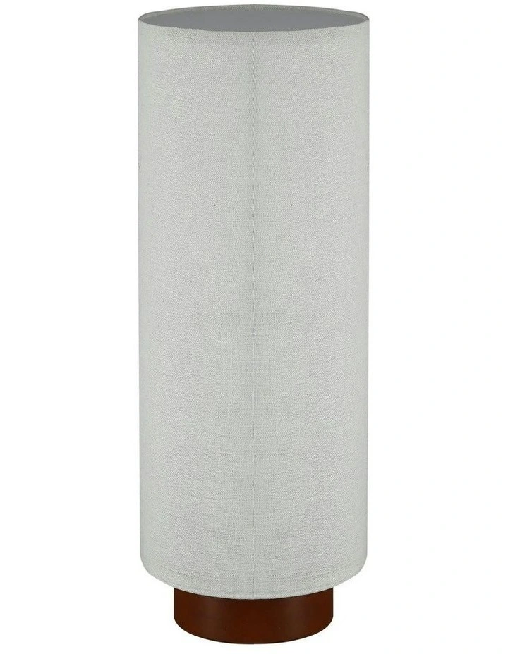 Ailsa Linen Table Lamp in White image 2