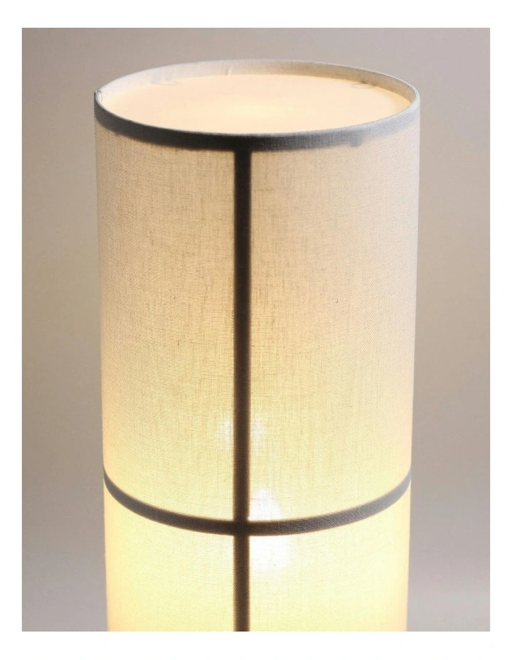 Ailsa Linen Table Lamp in White image 4