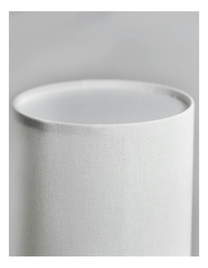 Ailsa Linen Table Lamp in White image 7