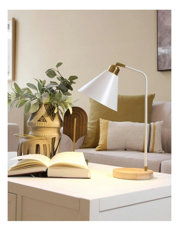 Aimee Table Lamp in White image 3