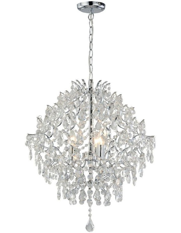 Lexi Lighting Baroque Chandelier Light Large Chrome Myer Lexi Lighting Baroque Chandelier Light, 3 Light Chrome Sphere Chandelier With Crystals Belt