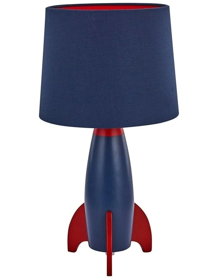 Rocketship Table Lamp in Blue image 2