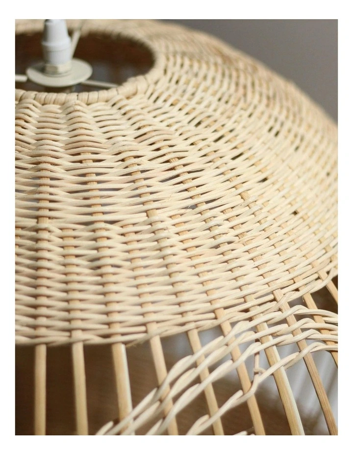 Adasha Rattan Pendant Light Small in Natural Ratten image 6