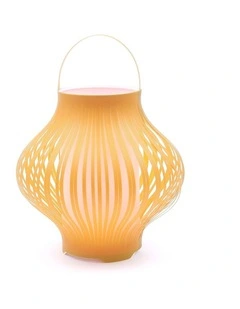 Led Retractable Lantern in Yellow