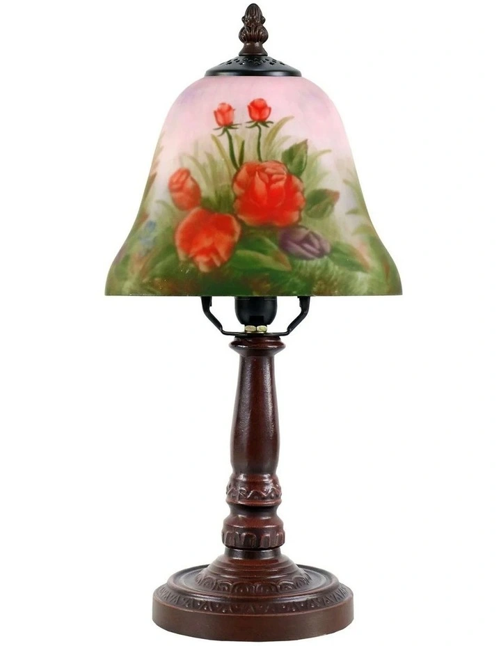 Hand Painted Table Lamp Small in Multi image 1