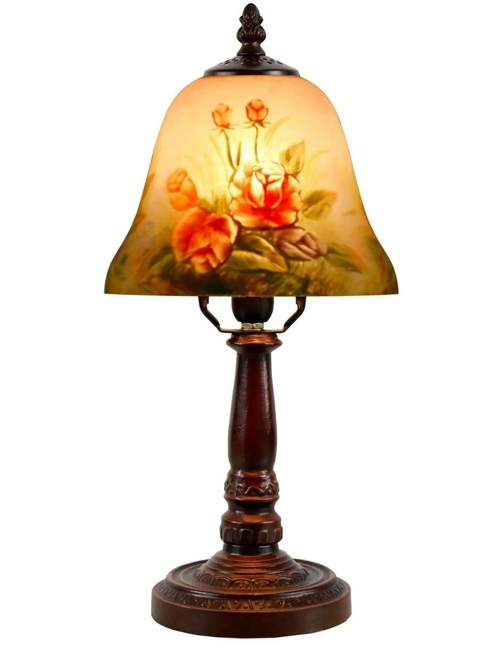 Hand Painted Table Lamp Small in Multi image 2