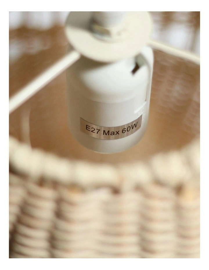 Shiri Rattan Pendant Light Small in Natural image 3