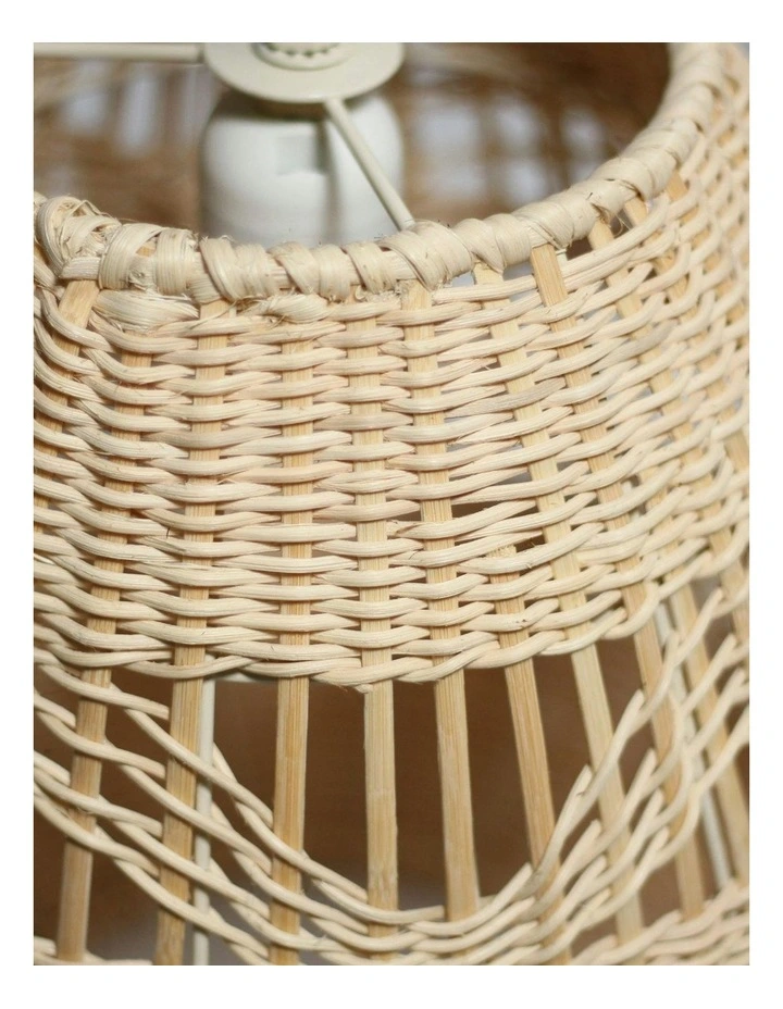 Shiri Rattan Pendant Light Small in Natural image 5