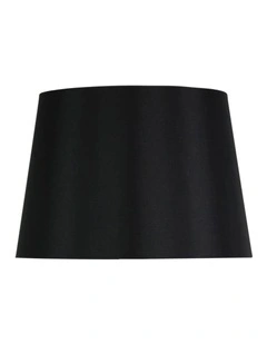35cm Tapered Faux Satin Table Lamp Shade Black