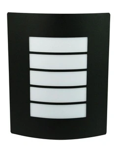 Cheeta Stainless Steel Exterior Light in Black