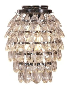 Bling Glass Crystal Drop DIY Batten Fix