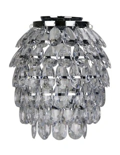 Bling Glass Crystal Drop DIY Batten Fix