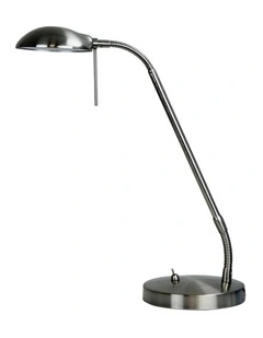 Timo Led Desk Lamp in Brushed Chrome