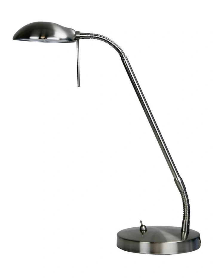 Timo Led Desk Lamp in Brushed Chrome image 1