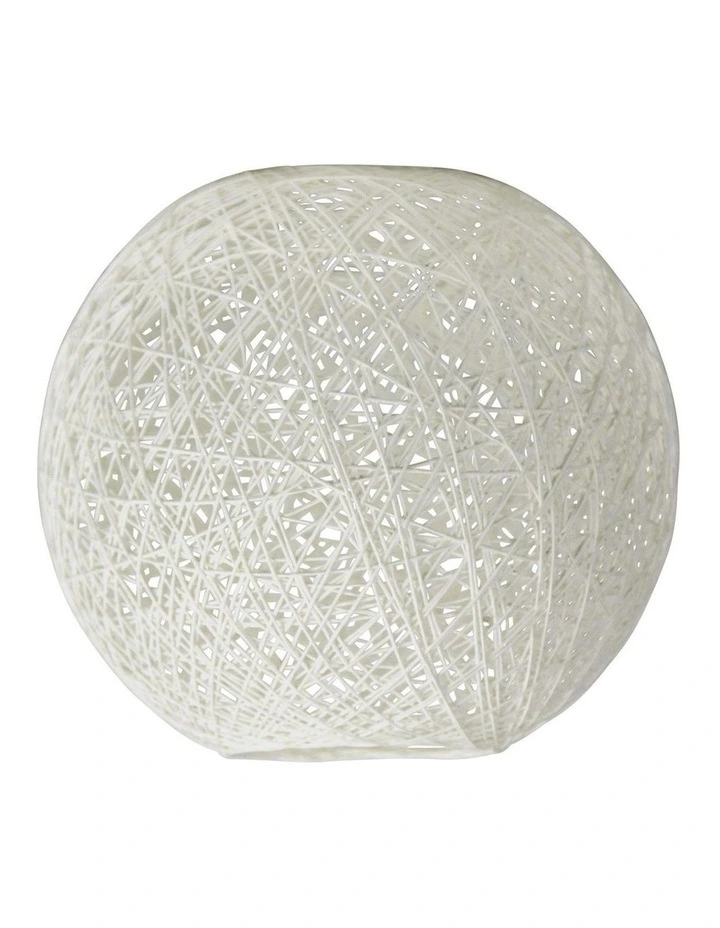 Kono DIY Flush Mount Lamp Shade 25cm in Only White image 1