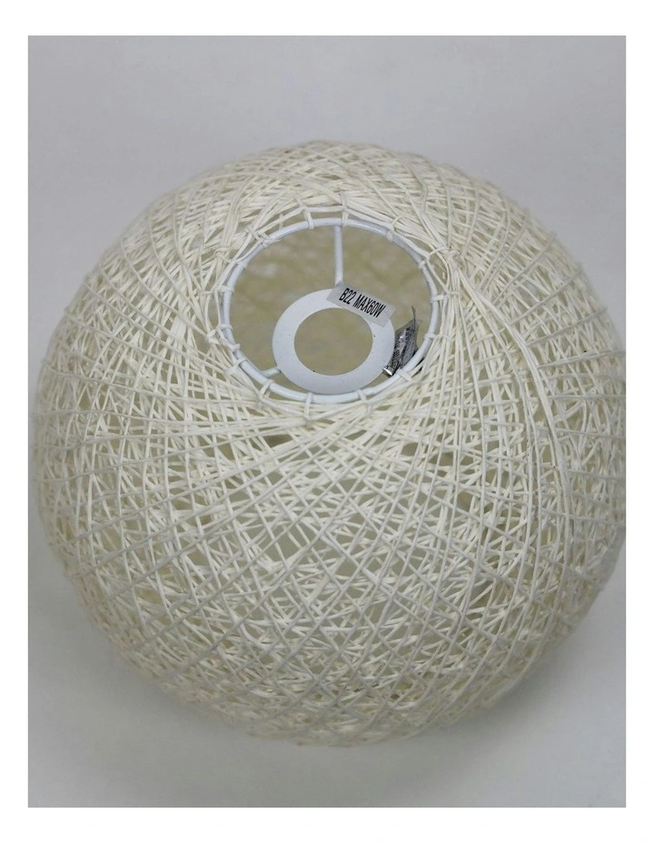 Kono DIY Flush Mount Lamp Shade 25cm in Only White image 2