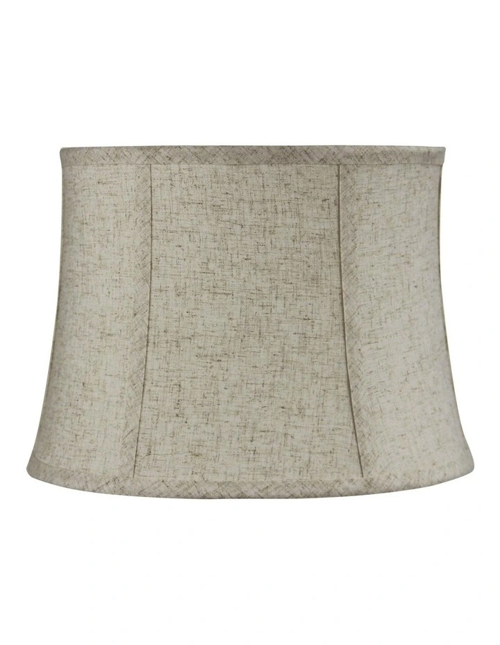 Linen Shade Lamp 35cm in Flax image 1