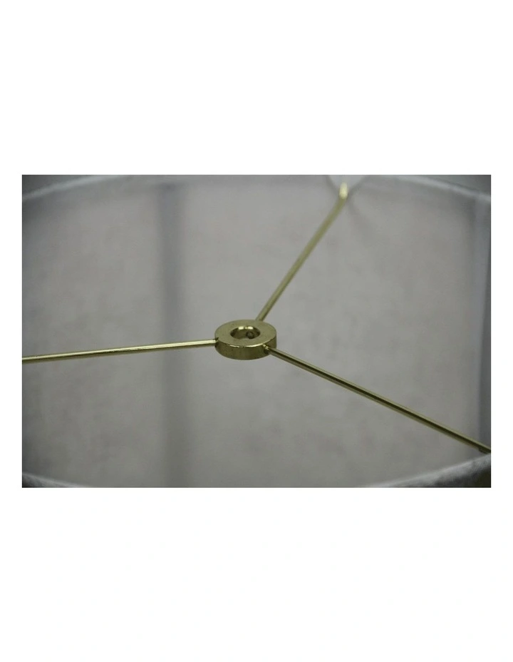 Linen Shade Lamp 35cm in Flax image 2