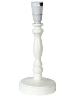 Rosalie Table Lamp Base Only 27cm in White
