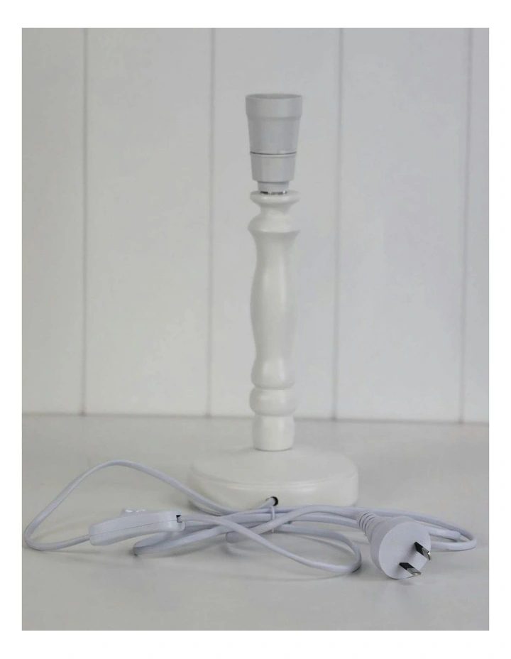 Rosalie Table Lamp Base Only 27cm in White image 3