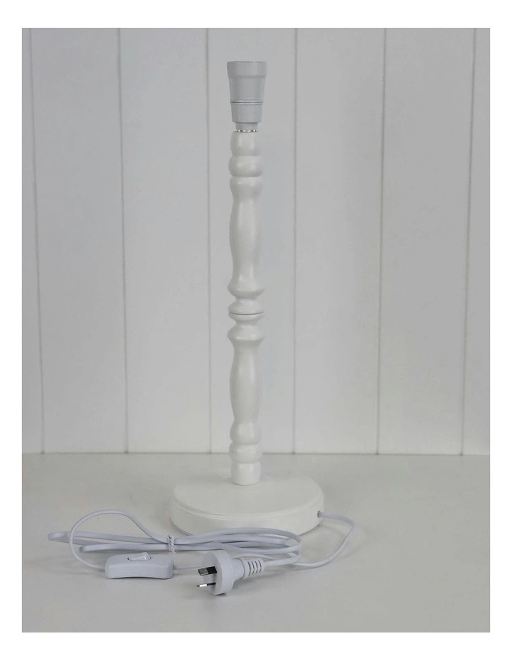 Rosalie Table Lamp Base Only 46cm in Cream image 3