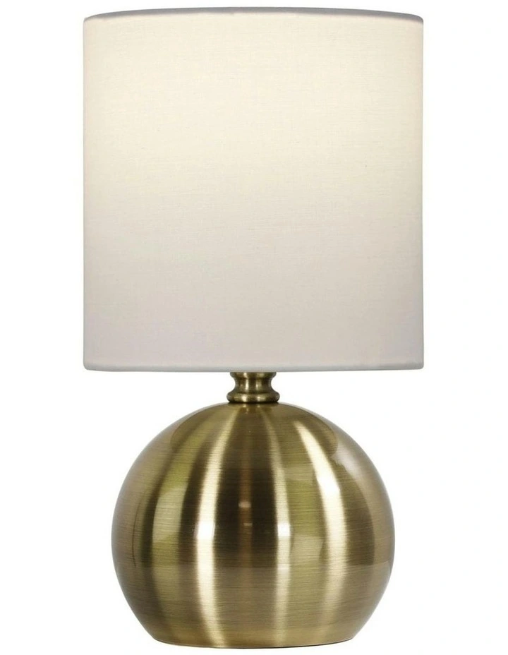 Lotti Touch Table Lamp in Antique Brass image 2