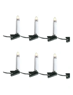 Led Candle String Light Set of 10 in Warewhite