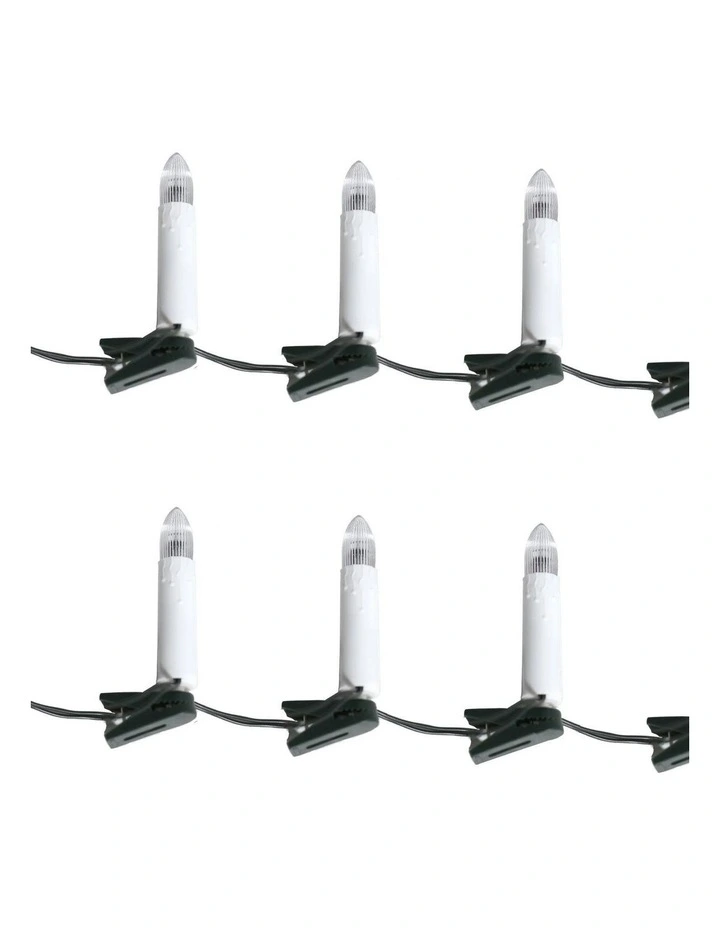 Led Candle String Light Set of 10 in Warewhite image 2