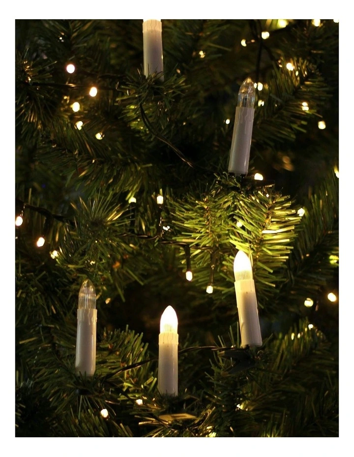 Led Candle String Light Set of 10 in Warewhite image 4