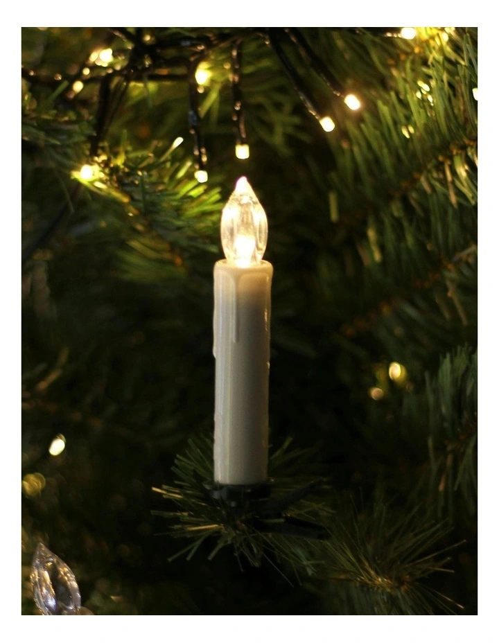 Led Wireless Candle With Remote Set of 8 in Warewhite image 3