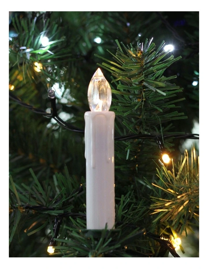 Led Wireless Candle With Remote Set of 8 in Warewhite image 4