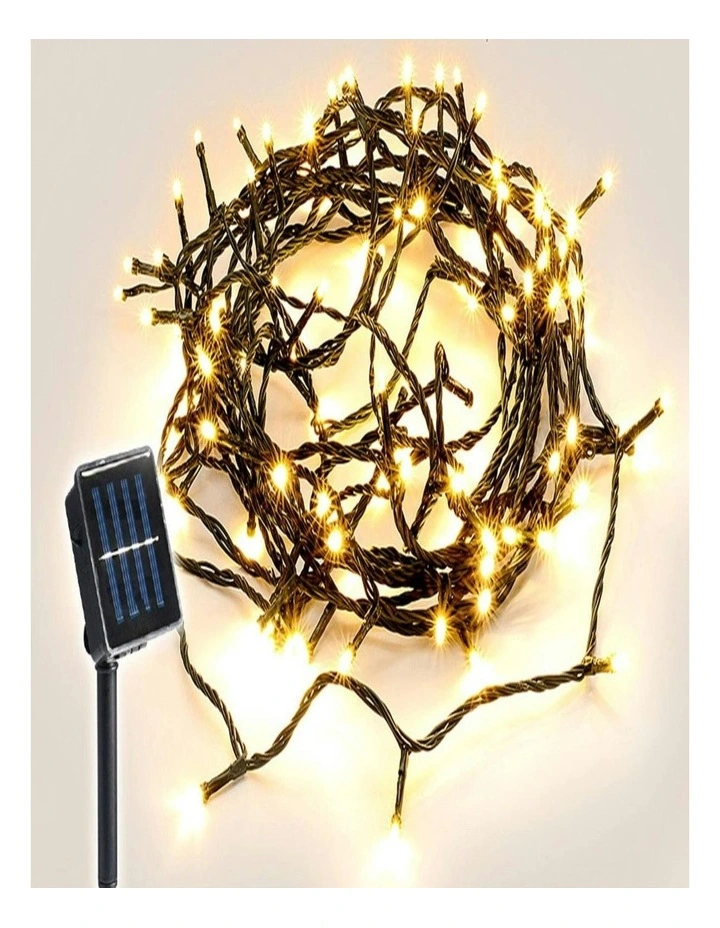 Lexi Lighting Solar 420 LED Fairy Light Chain In White image 1
