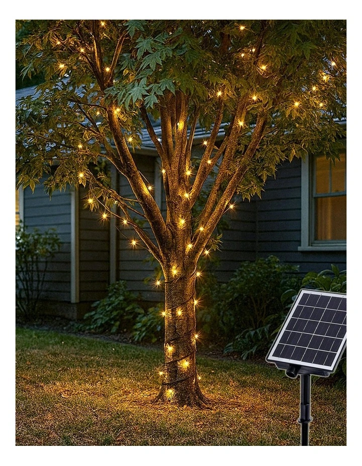 Lexi Lighting Solar 420 LED Fairy Light Chain In White image 3