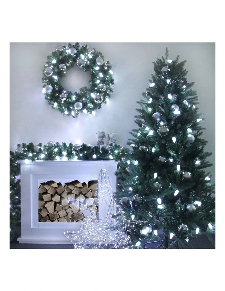 Pinecone 50 LEDs Connectable String Lights in White image 3
